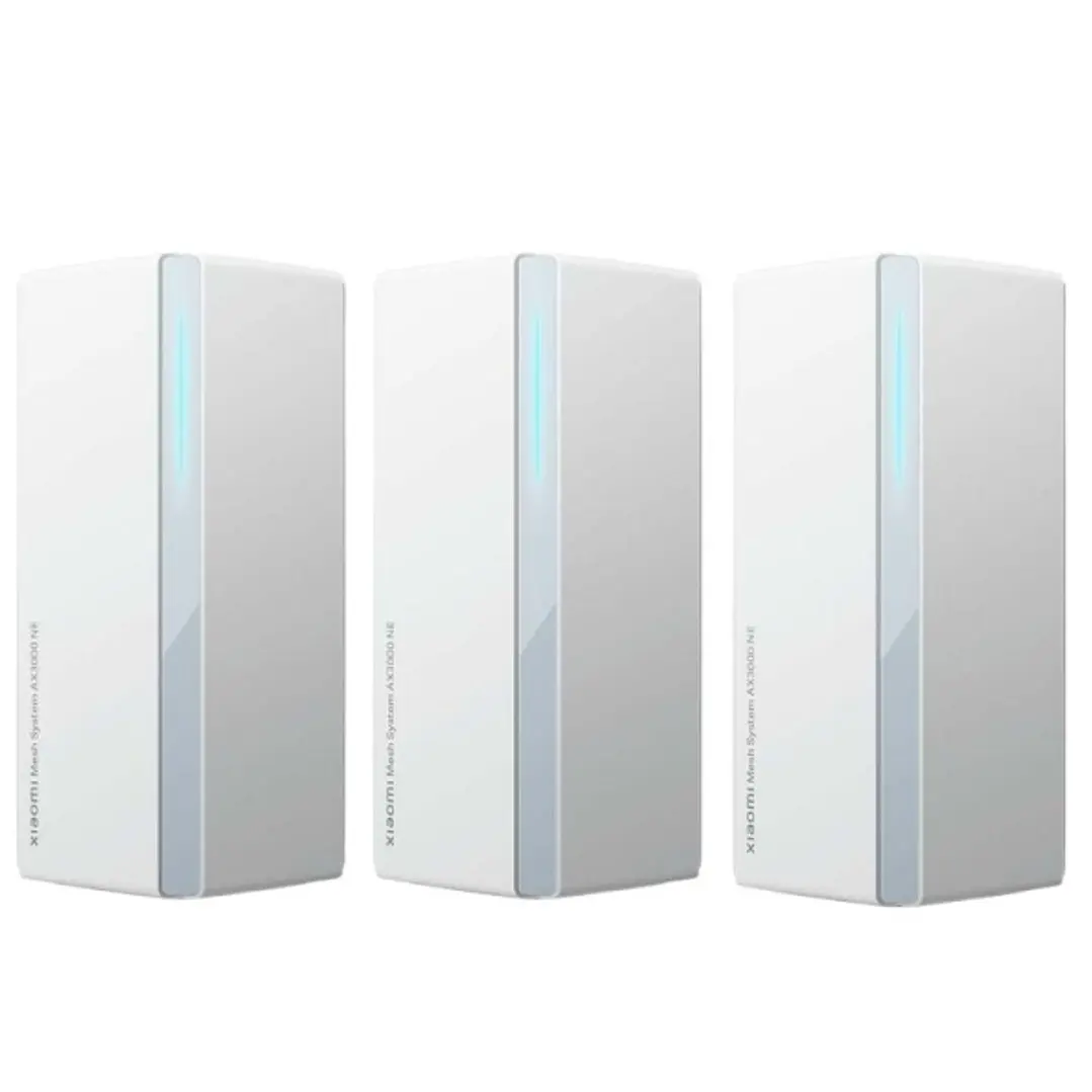Xiaomi Sistema WiFi Mesh de 3 Unidades WiFi 6 AX3000NE Dual Band - Velocidad hasta 2978Mbps - 4 Puertos RJ-45 1