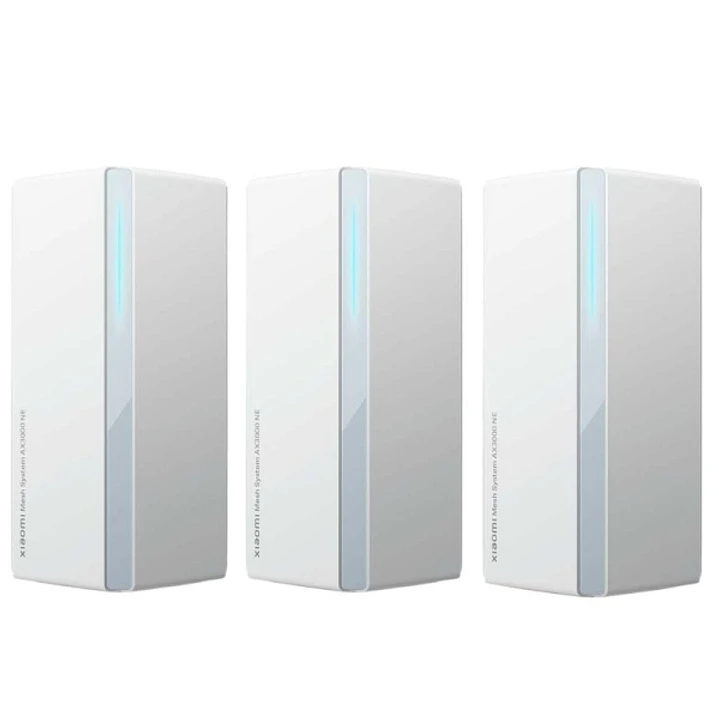 Xiaomi Sistema WiFi Mesh de 3 Unidades WiFi 6 AX3000NE Dual Band - Velocidad hasta 2978Mbps - 4 Puertos RJ-45 1
