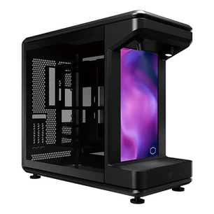 Cooler Master MasterFrame 360 Stage LCD Caja ATX - 2x USB-A 3.2 1x USB-C 4.0 1x Audio y Micro - Pantalla 15,6