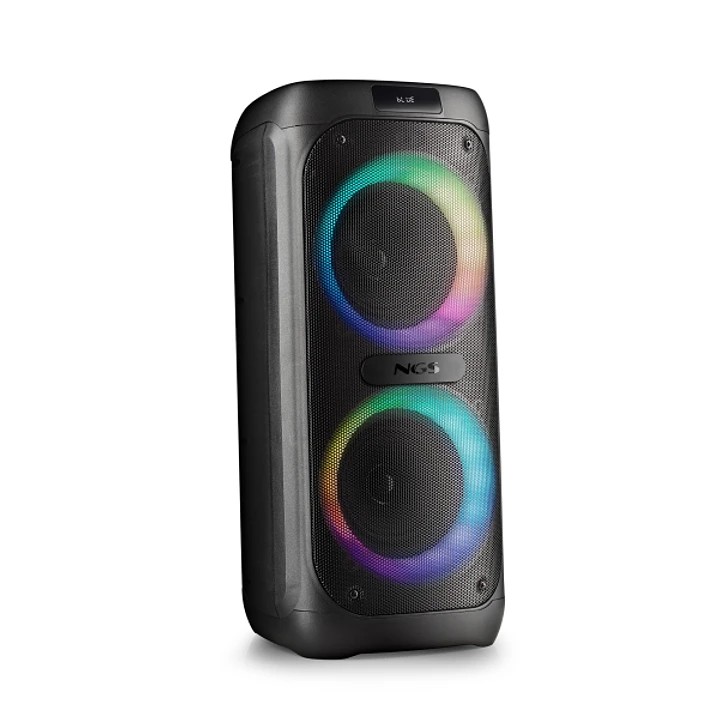 NGS Wild Banger 3 Altavoz Portatil 240W TWS Bluetooth 5.3 - Autonomia hasta 4h - USB y Aux In - Iluminacion LED - Color Negro 1