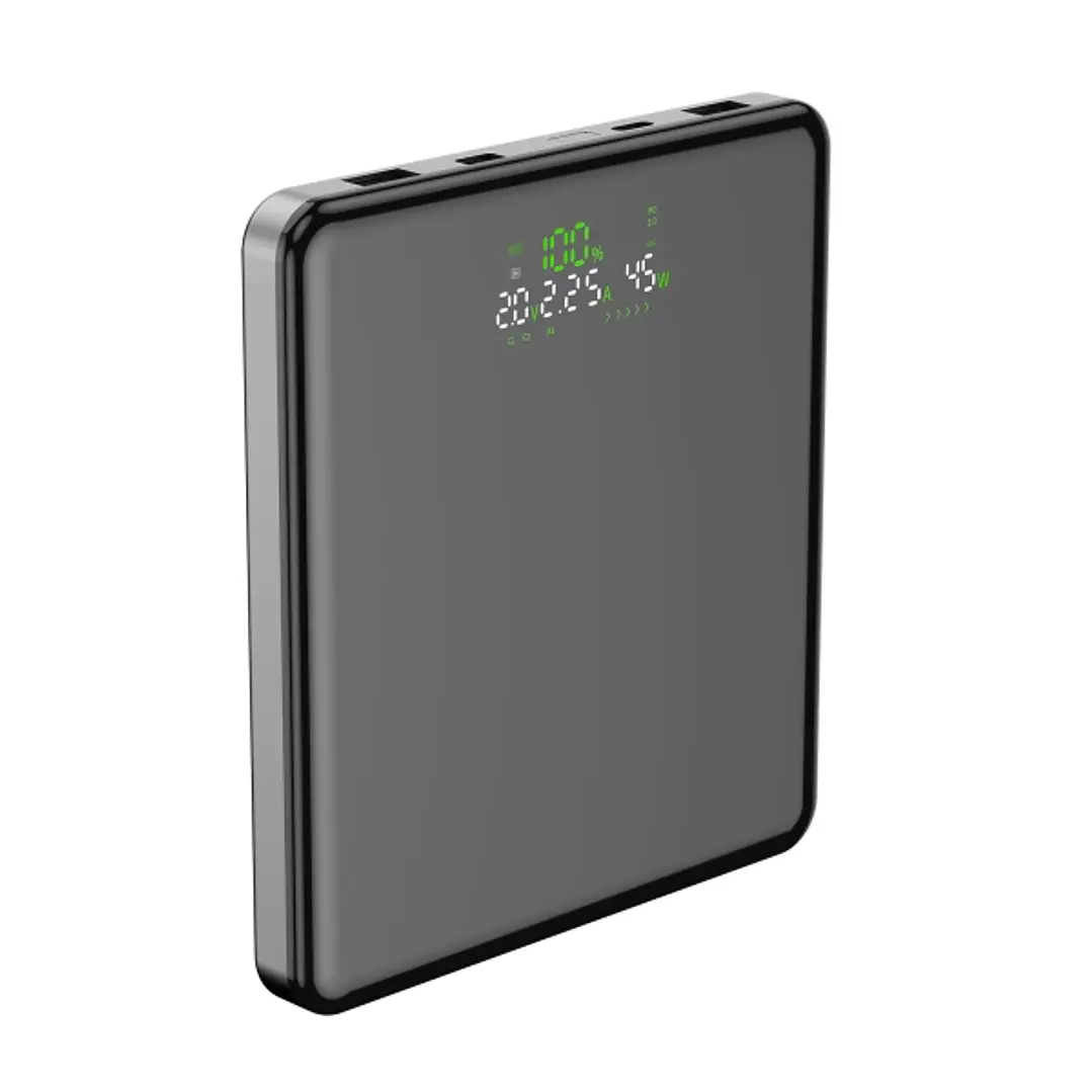Leotec Powerbank 20.000 mAh - Carga Rapida 100W - Pantalla LED - 4 Puertos -  Color Negro 1