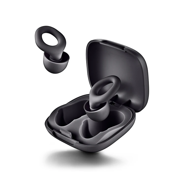 NGS Noon Tapones para Oidos con Reduccion de Ruido - Silicona - Funda y 4 Almohadillas - Color Negro 1
