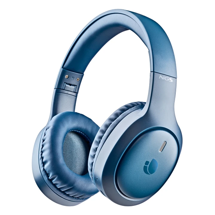 NGS Artica Tempest Auriculares Bluetooth 6.0 - Bateria Extraible - Plegable - Autonomia hasta 80h - Color Azul 1