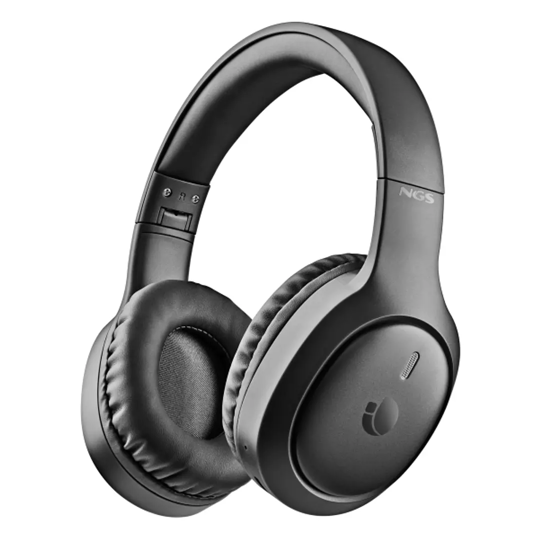 NGS Artica Tempest Auriculares Bluetooth 6.0 - Bateria Extraible - Plegable - Autonomia hasta 80h - Color Negro 1