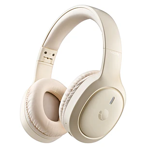 NGS Artica Tempest Auriculares Bluetooth 6.0 - Bateria Extraible - Plegable - Autonomia hasta 80h - Color Beige