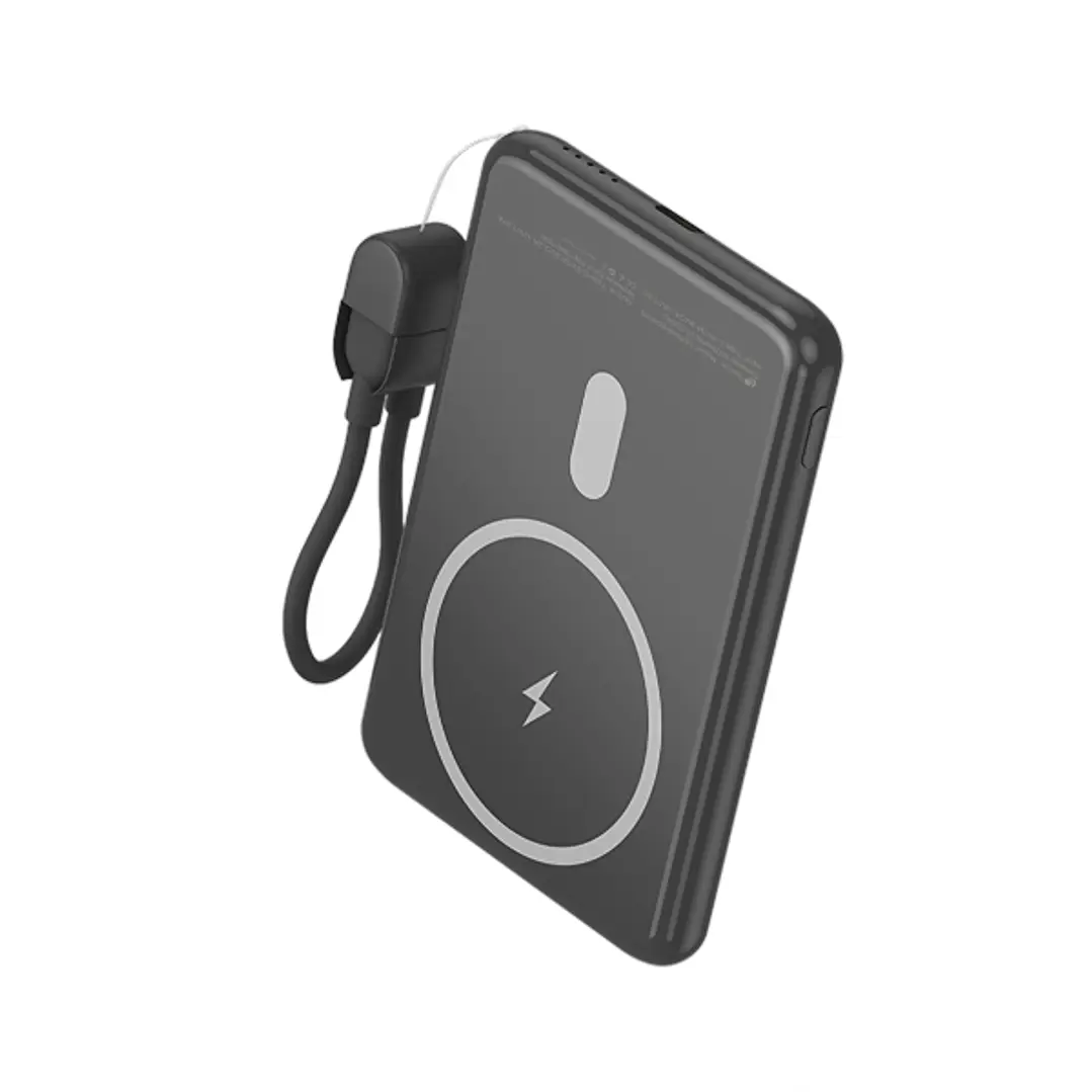 Leotec Powerbank Inalambrico 5.000 mAh -  PD 20W - Qi 15W - Color Negro 1