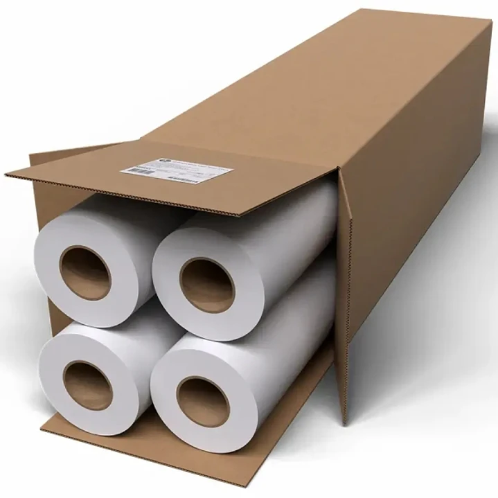 HP Pack de 4 Rollos Papel Blanco Brillante 90gr 24