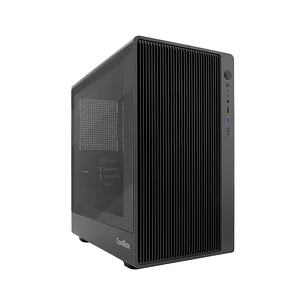 CoolBox Gaming GM350 Darkface Caja Torre MicroATX - 1 x USB C 3.2 1 x USB A 3.2 1X USB A 2,0 1 x Audio + Micro - Color Negro