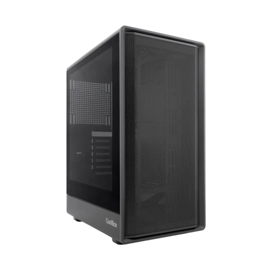 CoolBox Gaming GA700 Darkface Caja Torre ATX - 1 x USB C 3.2 1 x USB A 3.2 1X USB A 2,0 1 x Audio + Micro - Color Negro 1