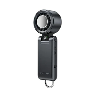 Vention PBC Ventilador de Mano - Velocidad Maxima 13000RPM - Nivel Regulable de 1 a 100 -  Funcion Frio - Bateria de 3000mAh - Pantalla LED - Conexion