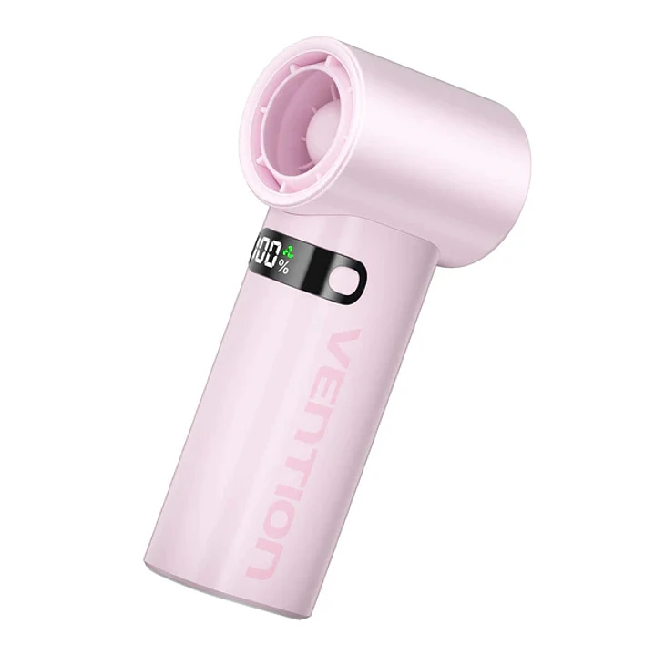 Vention PBE Ventilador de Mano - Velocidad Maxima 17000RPM - Nivel Regulable de 1 a 100 - Bateria de 3000mAh - Pantalla LED - Conexion USB-C - Ligero  1