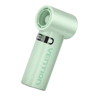 Vention PBE Ventilador de Mano - Velocidad Maxima 17000RPM - Nivel Regulable de 1 a 100 - Bateria de 3000mAh - Pantalla LED - Conexion USB-C - Ligero 