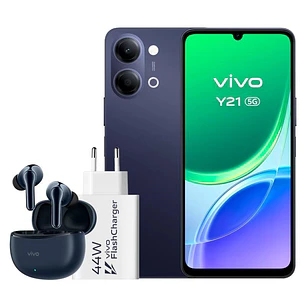 VIVO Y21 5G 4Gb(+4) 256Gb Black Cargador + Auric.