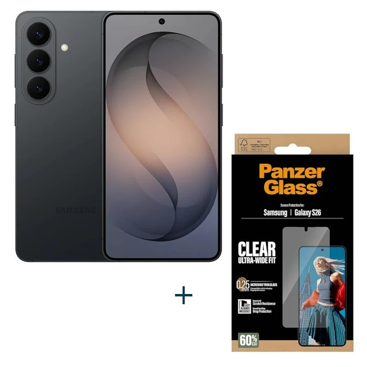 Samsung Galaxy S26 5G 256Gb EE Black + Prot Panzer 1