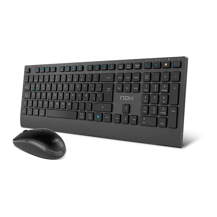 NOX LITE DUO Teclado+Ratón Inalámbrico Negro 1