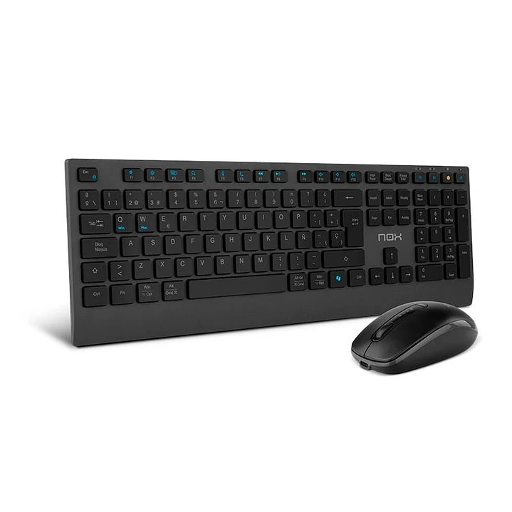 NOX LITE DUO Teclado+Ratón Inalámbrico Negro 2