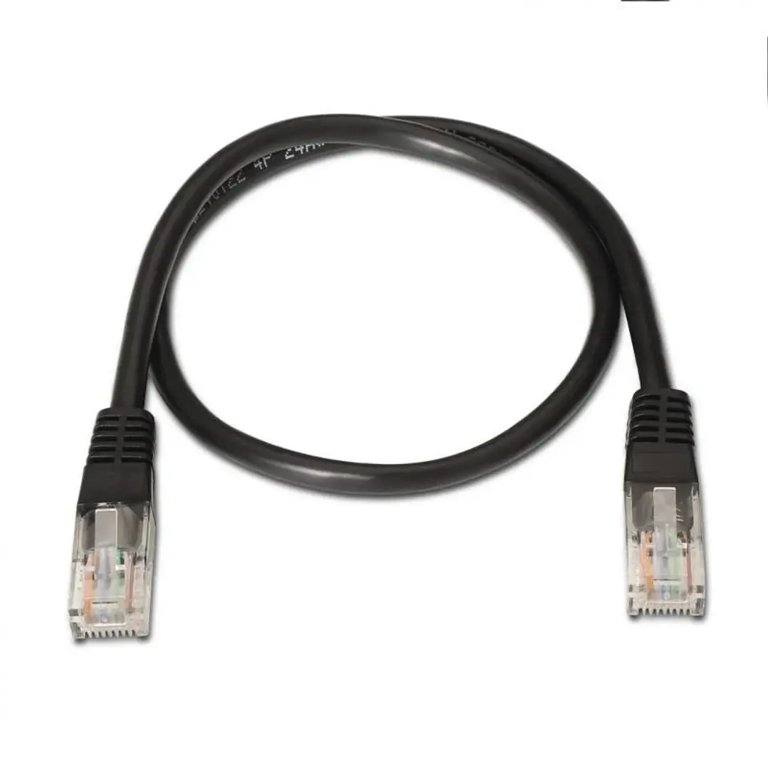 Aisens Latiguillo RJ45 CAT.6 UTP AWG24 negro 0.5m 2