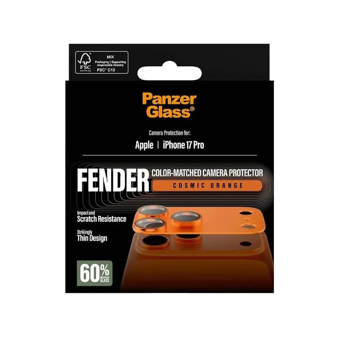 Panzer Fender Prot. Cam iPhone 17Pro Cosmic Orange 1