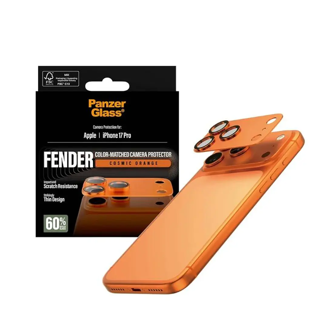 Panzer Fender Prot. Cam iPhone 17Pro Cosmic Orange 3