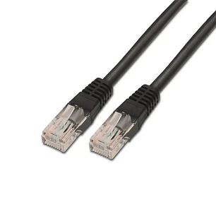 Aisens Latiguillo RJ45 CAT.6 UTP AWG24 negro 3.0m