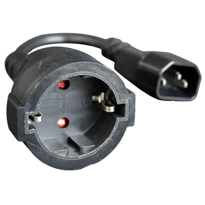 Gembird Cable Alimentación Adap. C14(M) a Schuko(H 1