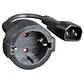 Gembird Cable Alimentación Adap. C14(M) a Schuko(H - Miniatura 1