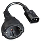 Gembird Cable Alimentación Adap. C14(M) a Schuko(H - Miniatura 2