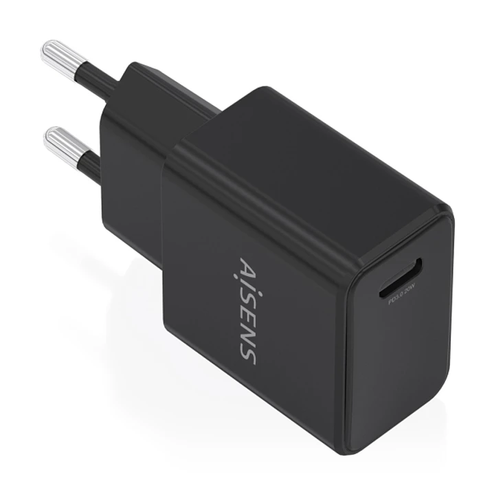 Aisens Cargador Gan 20W - 1xUSB-C PD3.0 - Color Negro 1