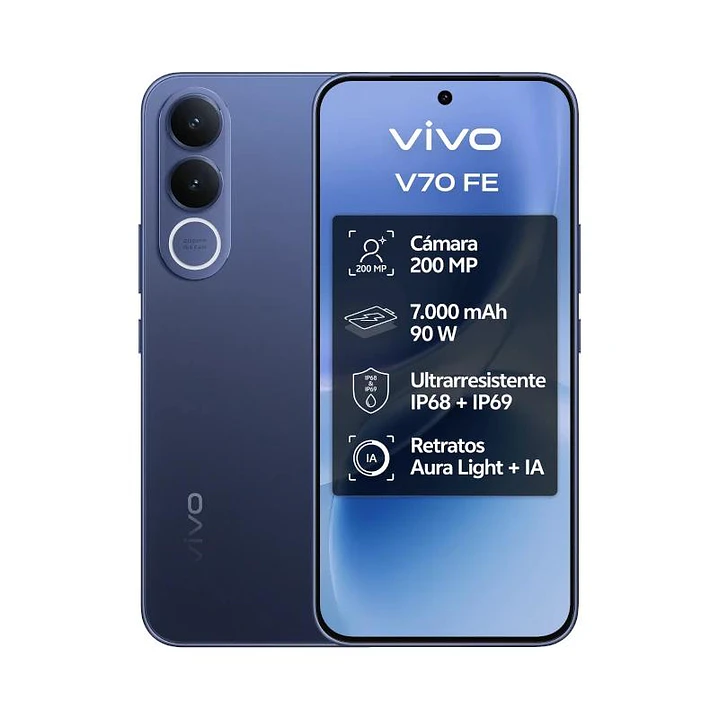 VIVO V70 FE 8Gb 256Gb Bundle Ch90w+ Buds3 Blue 2