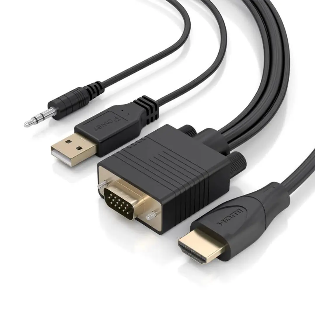 Aisens Cable Conversor HDMI a SVGA y Audio 2m 3
