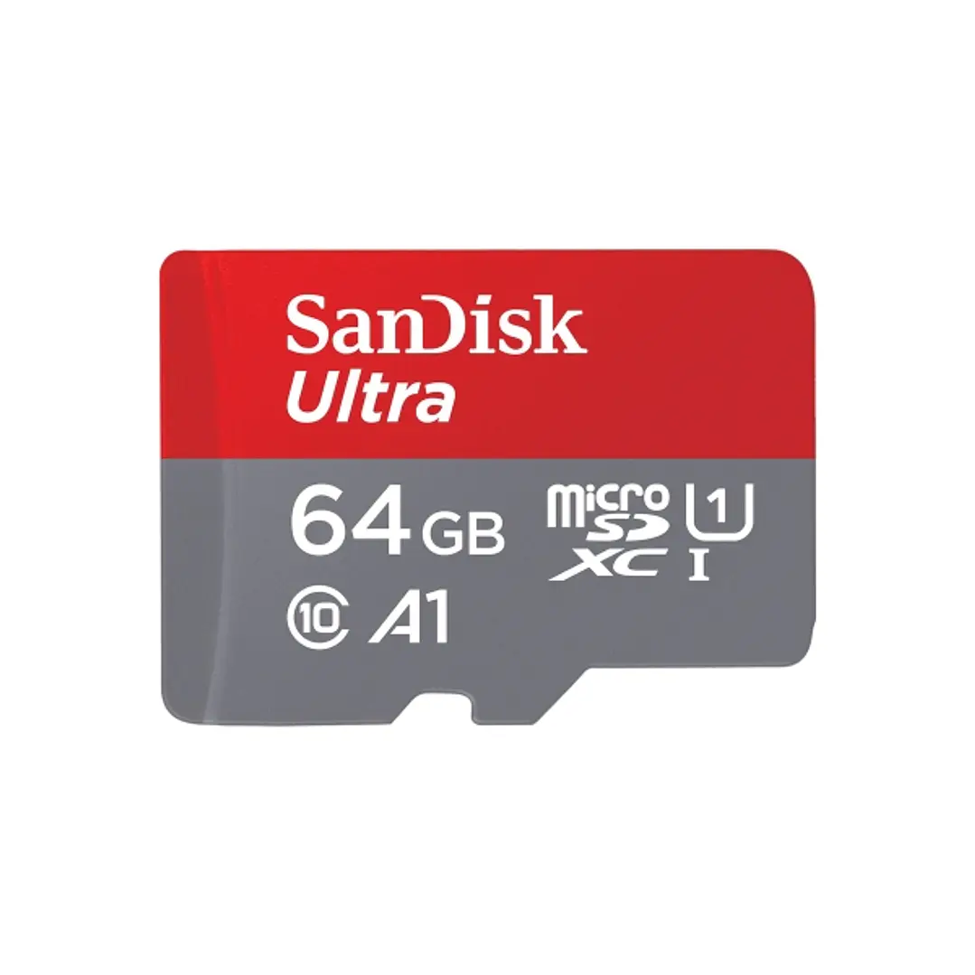 Sandisk Ultra Tarjeta Micro SDXC 64GB UHS-I A1 Clase 10 con Adaptador 1