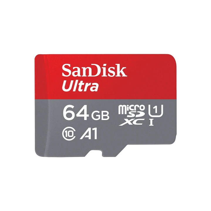 Sandisk Ultra Tarjeta Micro SDXC 64GB UHS-I A1 Clase 10 con Adaptador 1