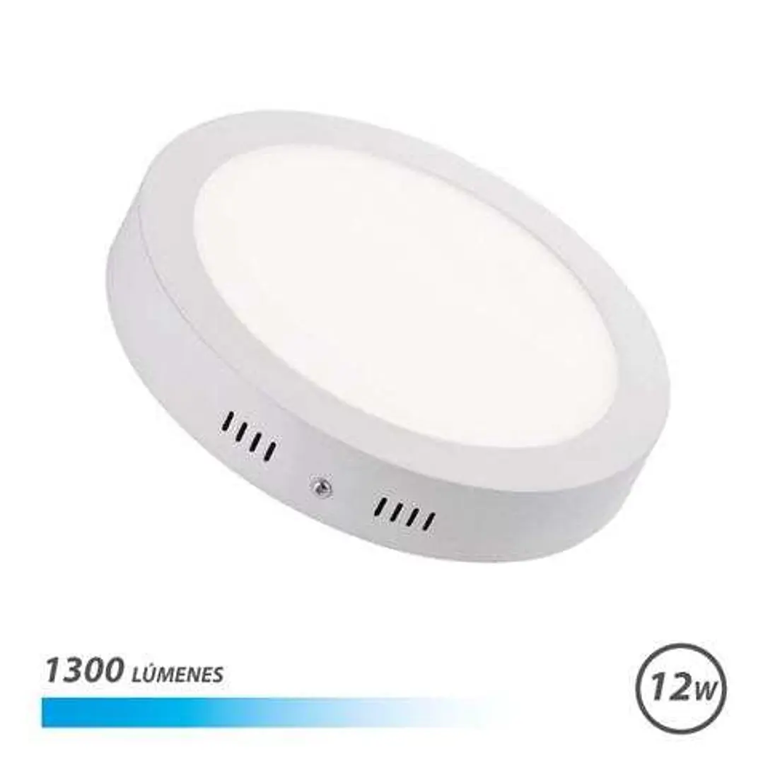 Elbat Downlight Circular Sobre Pared LED 12W 1300lm Luz Fria 1
