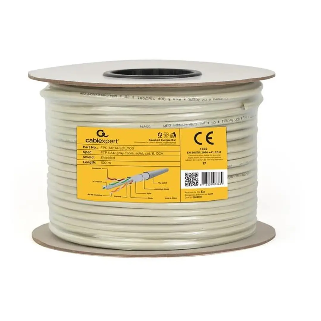 Gembird Cable LAN CAT6 FTP (CCA), sólido 100 m 1