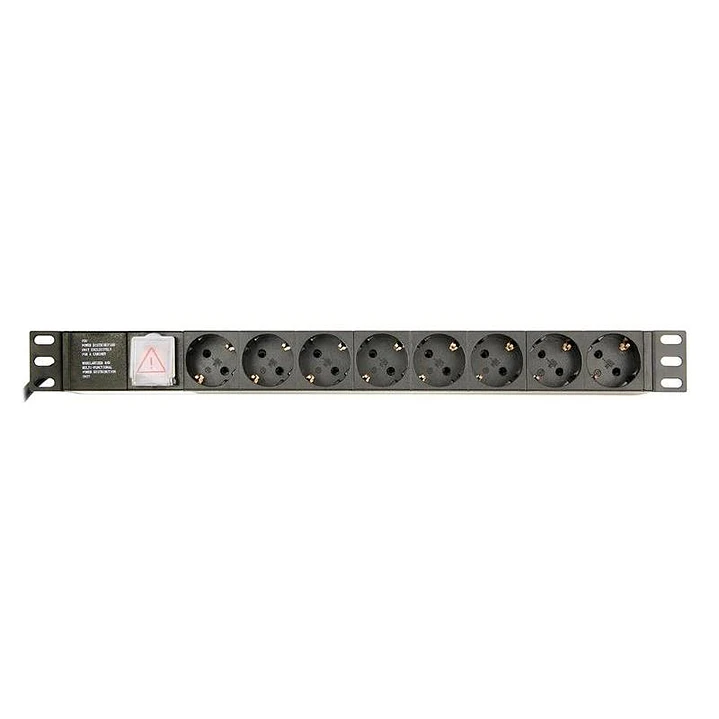 Gembird PDU, 8 tomas Schuko, 1U, 16A, cable de 3 m 1