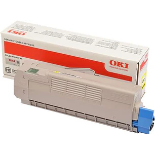OKI C612 Amarillo Cartucho de Toner Original - 46507505