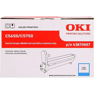 OKI C5650/C5750 Cyan Tambor de Imagen Original - 43870007 (Drum)