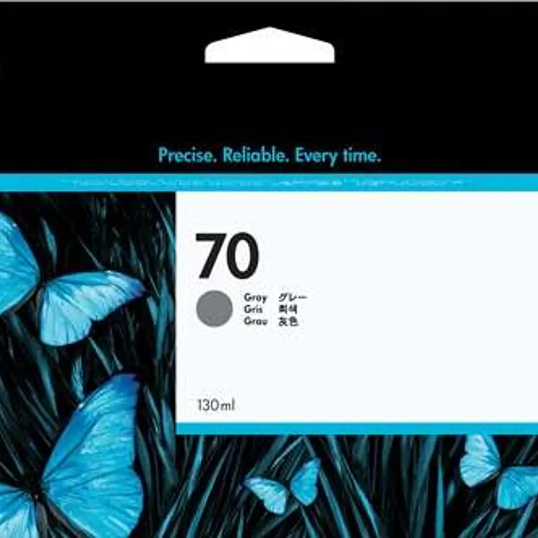 HP 70 Gris Cartucho de Tinta Original - C9450A 1