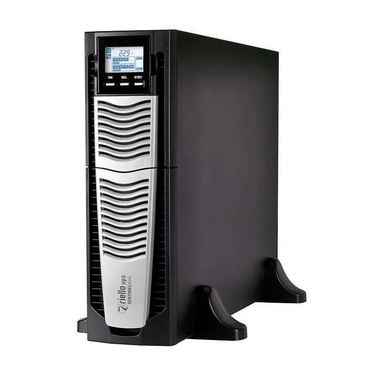 Riello UPS Sentinel Dual High Power SAI 6000VA 6000W - 8x IEC 320, RS-232, USB - Montaje en Rack 3U / Externo 1