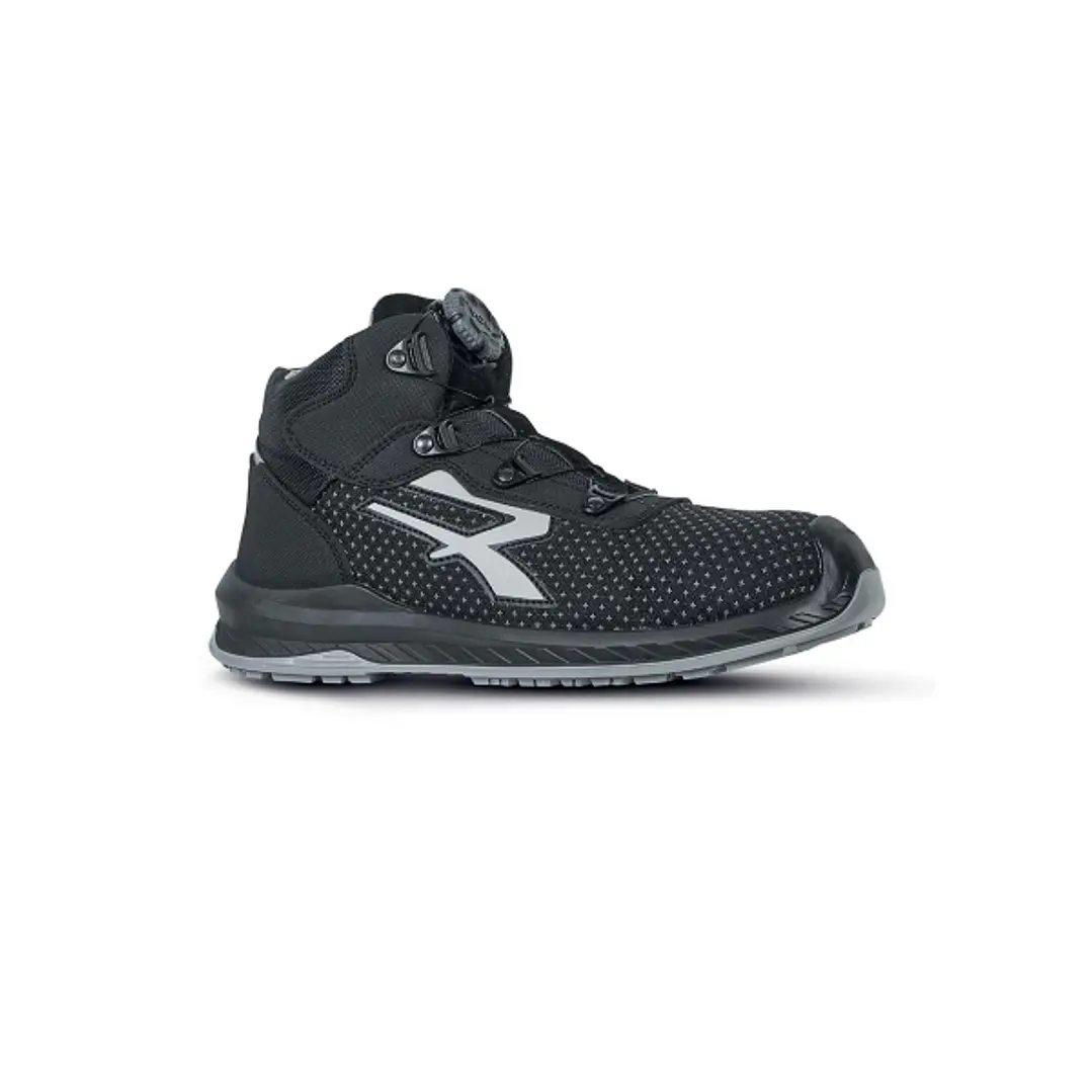 Upower Panama S ESD Zapato de Seguridad Alto - Talla 40 - Resistente a la Abrasion, Hidrorepelente, Transpirable, Puntera Ligera, Antiperforacion, Sue 1