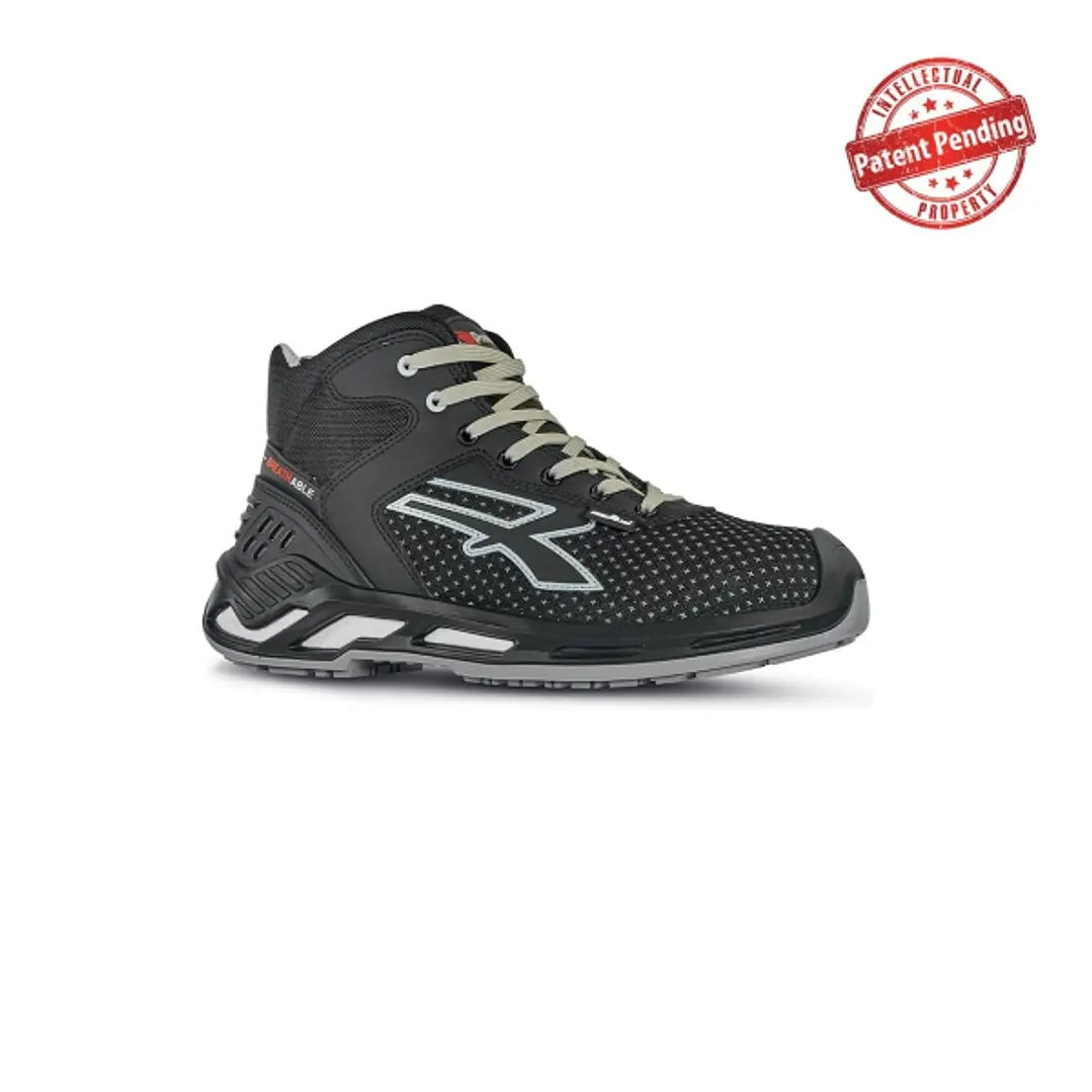 Upower Jacob S ESD Calzado de Seguridad Altos - Talla 35 - Ligeros y Comodos, Resistencia a la Abrasion, Impermeables, Transpirables, Escudo Anti-Impa 1