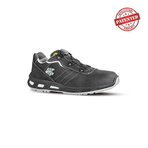 Upower Face S ESD Calzado de Seguridad Bajos - Talla 41 - Cuero Nubuck, Puntera de Aluminio, Hidrofugos, Antiarrugas, Antideslizantes, Proteccion S3S 