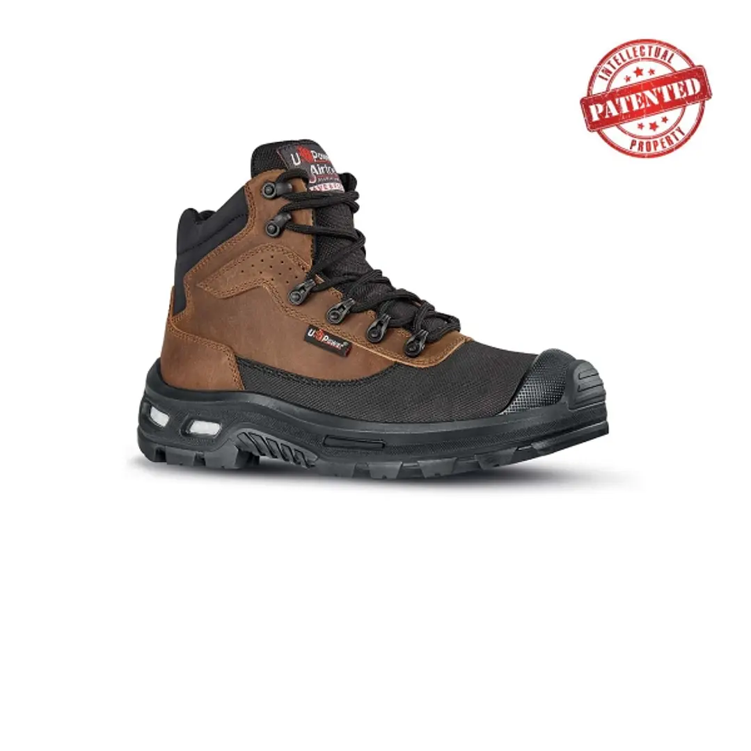 Upower Floyd S ESD Calzado de Seguridad Altos - Talla 47 - Hidrorrepelentes, Puntera de Aluminio, Anti-Abrasion, Antideslizantes, Suela PU Infinergy,  1