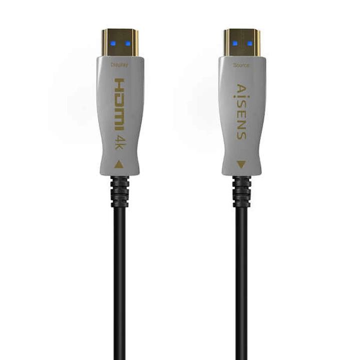 Aisens Cable HDMI V2.0 AOC Premium Alta Velocidad / HEC 4K@60Hz 4:4:4 18GBPS - A/M-A/M - 125m - Color Negro 1