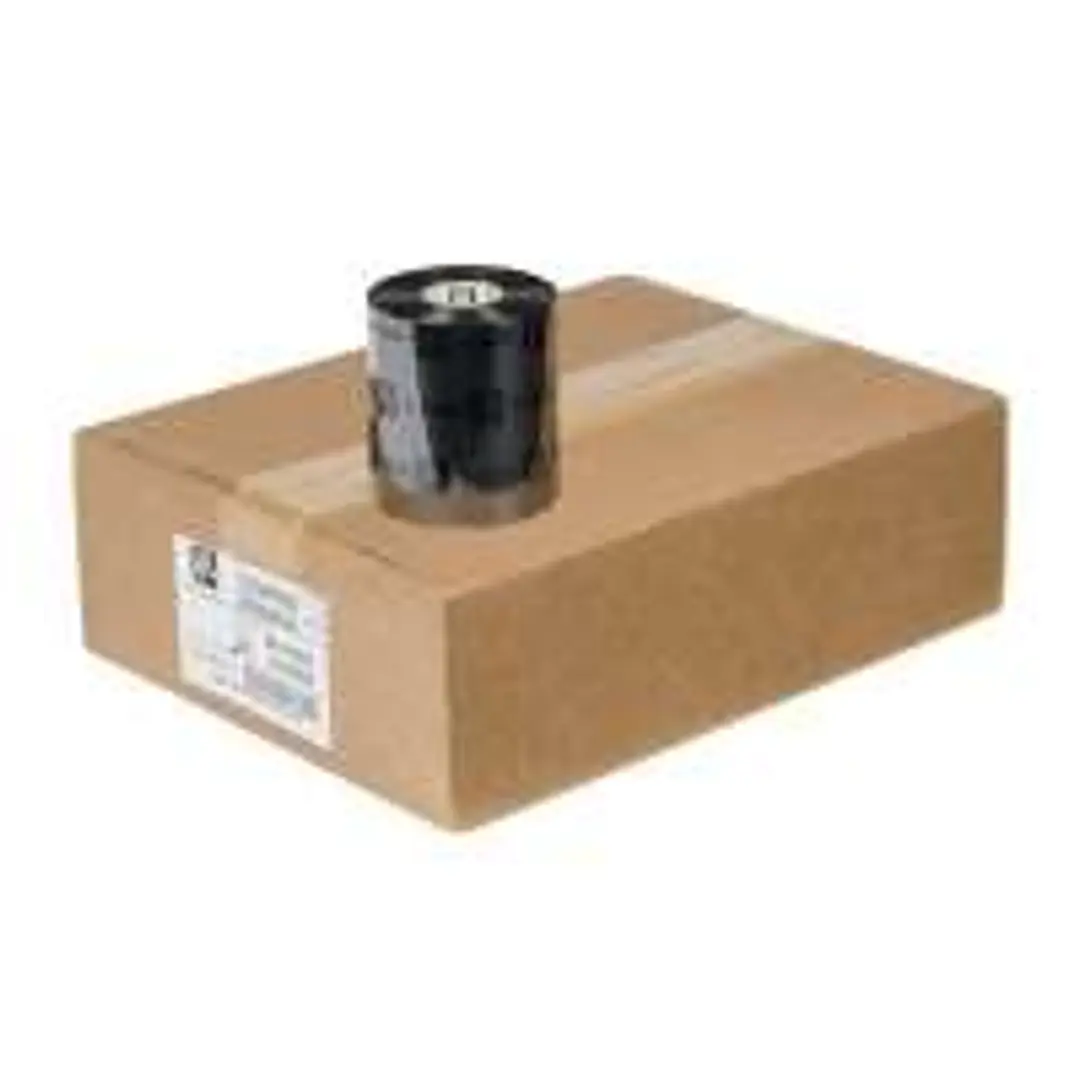 Zebra ZipShip 2300 Pack de 12 Cintas de Transferencia Termica Original - Cintas de Cera - Nucleo 25mm, Ancho 110mm, Longitud 450m 1