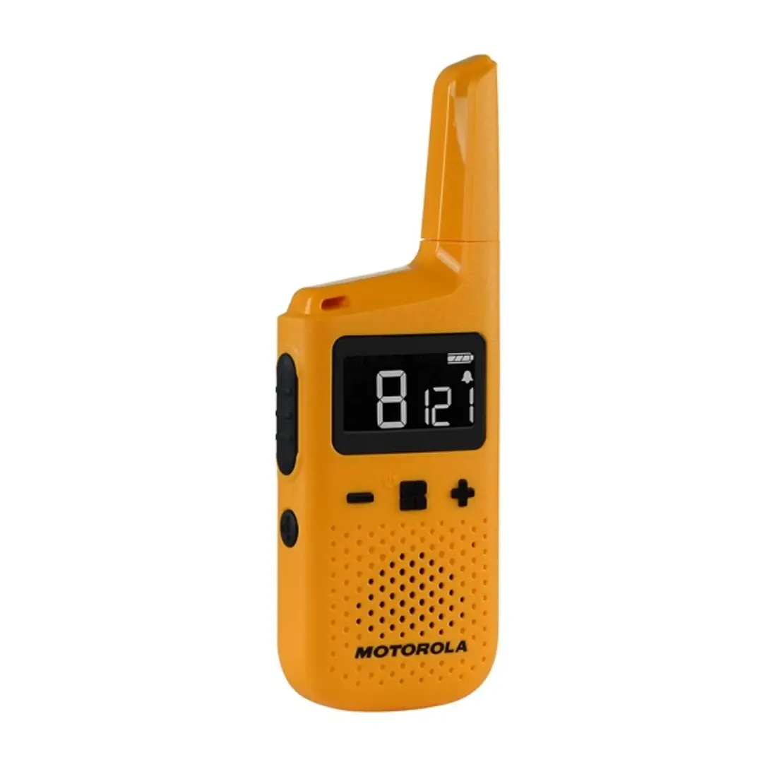 Motorola T72 Pack 2 Walkie Talkies - 16 Canales PMR446 + 121 Codigos de Privacidad- Alcance hasta 8Km - Autonomia hasta 24h - IP54 1