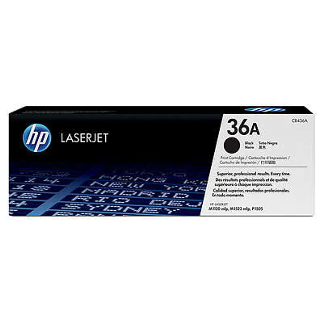 HP CB436A Negro Cartucho de Toner Original - 36A 1