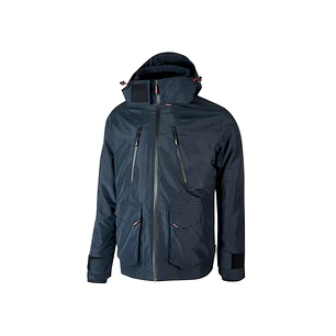 Upower Forex Parka Versatil Impermeable - Talla 2XL - Transpirable, Capucha Ajustable, Interior Termico Desmontable, Multiples Bolsillos, Proteccion D