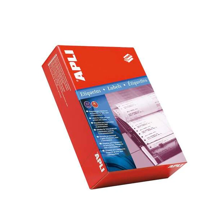 Apli Pack de 6000 Etiquetas en Continuo 101.6 x 48.7mm - Para Impresoras Matriciales - Permanentes 1