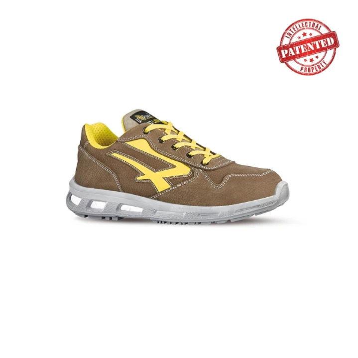 Upower Brave S ESD Calzado de Seguridad Bajos - Talla 38 - Cuero Nubuck Resistente, Puntera de Aluminio, Proteccion Hidrofuga, Antiarrugas, Antidesliz 1